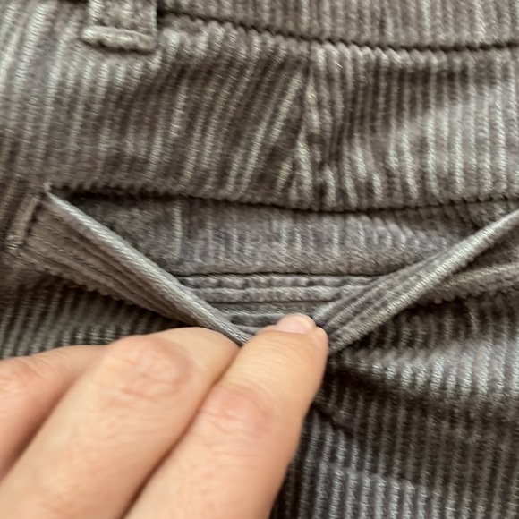 Loft Corduroy Skirt Gray Size 10 Petite - Picture 8 of 13